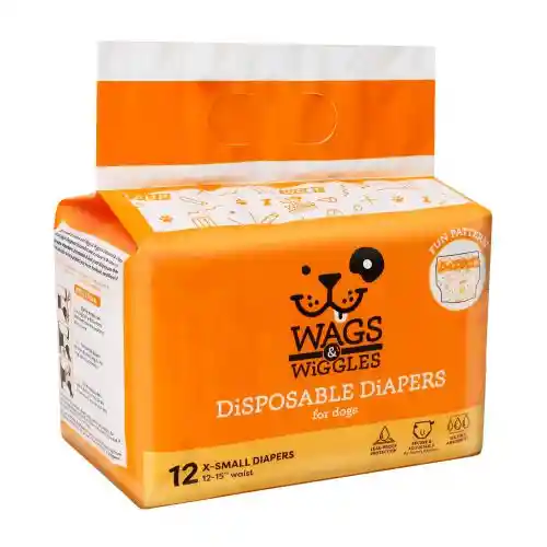 Wags & Wiggles Pañales X-small X 12 Und