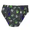 Pantaloncillo Niño Estampado Talla 4 Gris Medio