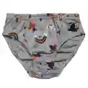 Pantaloncillo Niño Estampado Talla 4 Gris Cemento