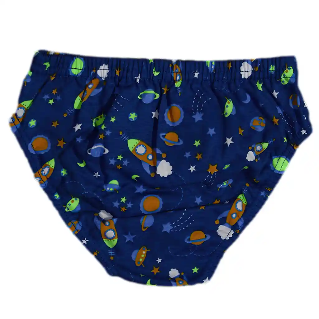 Pantaloncillo Niño Estampado Talla 8 Azul Maya