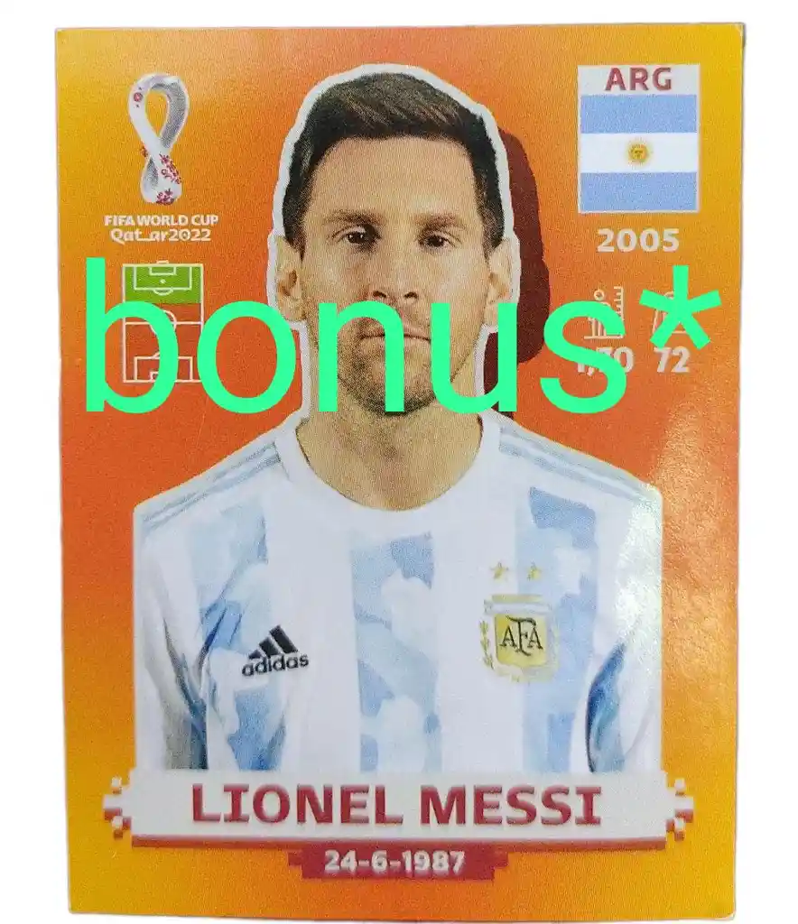 Messi Lamina Dorada Legend Panini