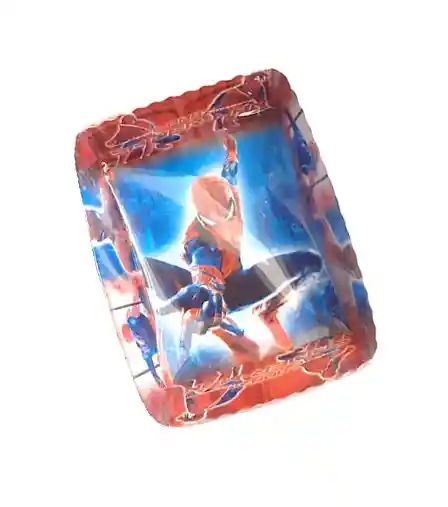 Plato Para Torta / Pudin Niño Spiderman X 12 Unidades