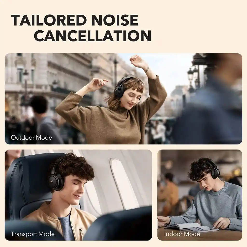 Audifonos Diadema Soundcore Cancelacion Ruido Life 40 Horas