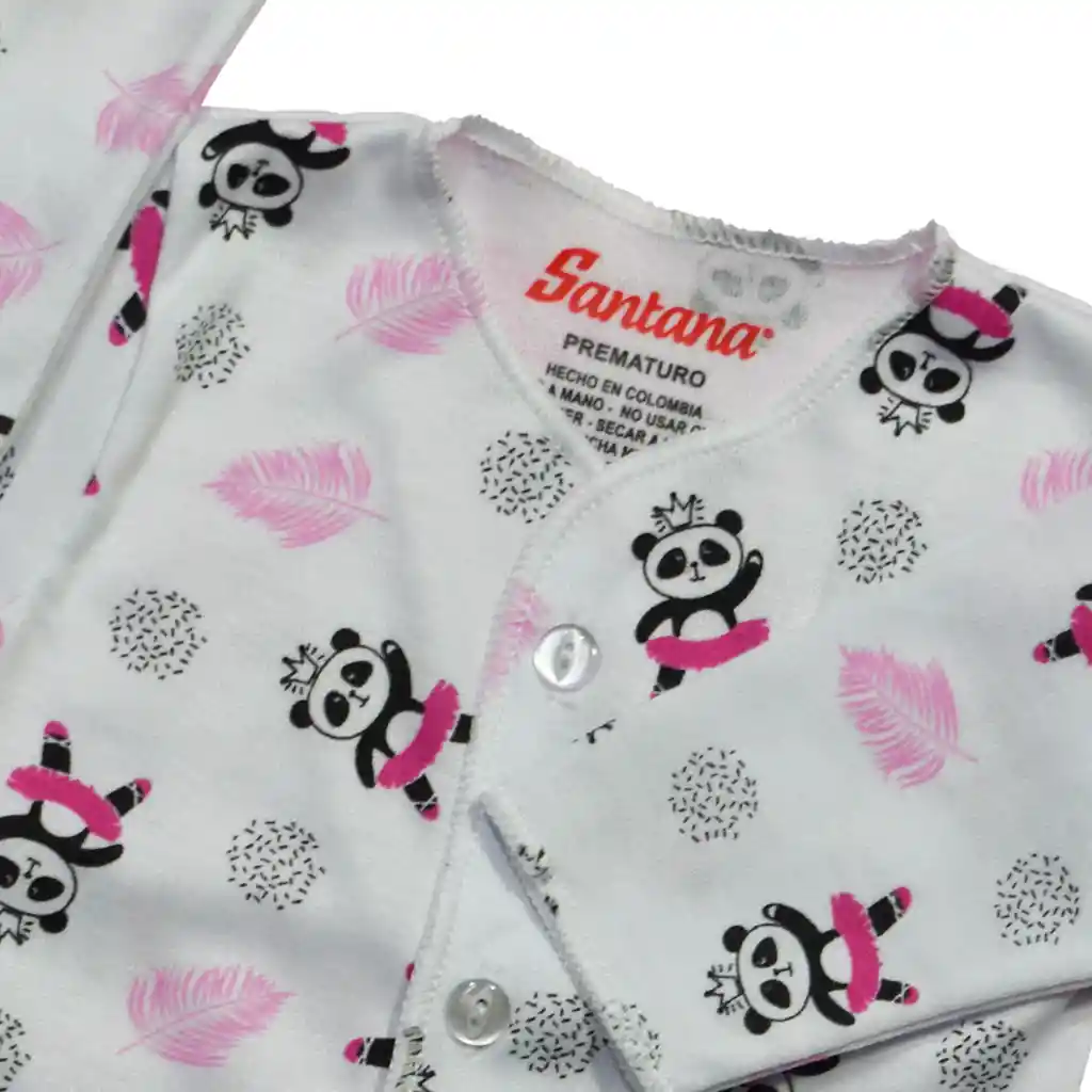 Camiseta Manga Larga Bebé Prematuro Estampado Niña - Rosado Medio