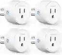 Toma Wifi Inteligente Enchufe Alexa Google Assistant X4 Unds