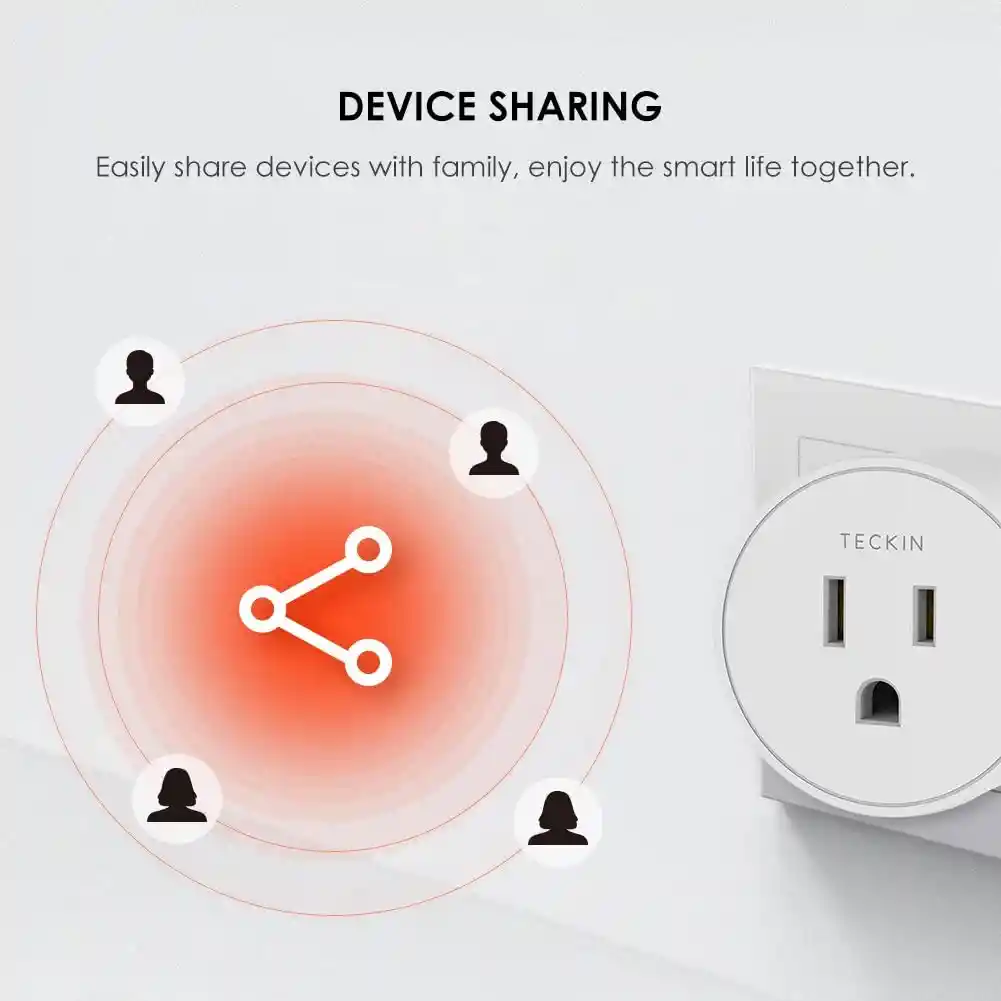 Toma Wifi Inteligente Enchufe Alexa Google Assistant X4 Unds