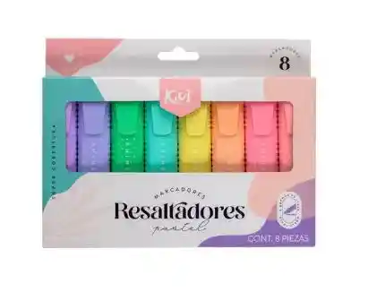 Resaltadores Norma Kiut Pastel X8 Unidades