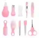 Kit Aseo Para Bebe 10 Piezas Sdb Rosado