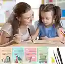 Cuaderno Dibujo Caligrafía Niños Mejora Escritura + Esfero