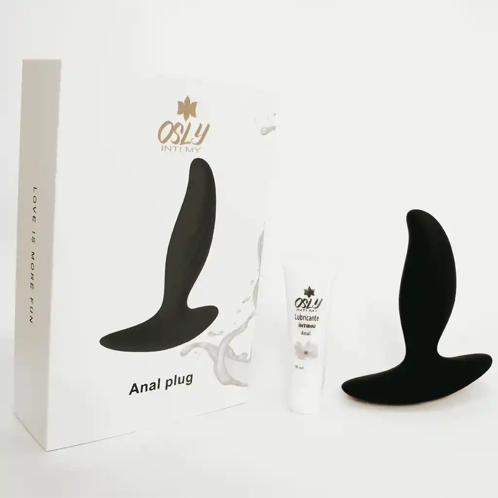 Kit Vibrador Plug Anal Con Lubricante Anal