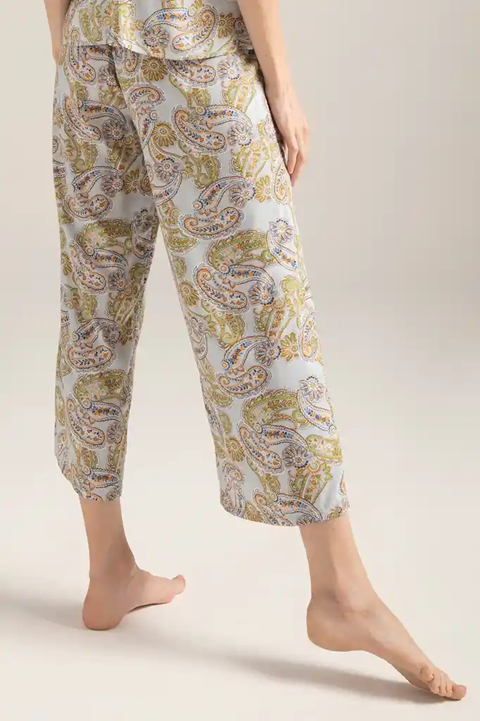 Pantalon Capri De Pijama Dama Talla S