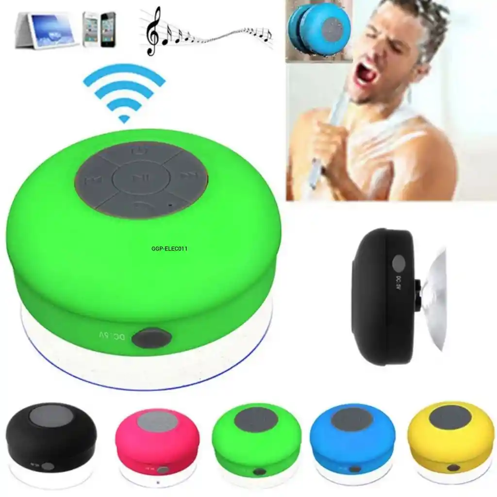 Parlante Bluetooth Para Ducha Recargable