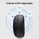 Mouse Optico Diseño Plano Inalámbrico Llave Usb De Bateria