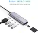 Adaptador Usb Hub Tipo C 3.0 + Hdmi 4k Micro Sd