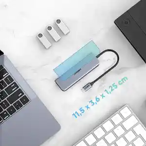 Adaptador Usb Hub Tipo C 3.0 + Hdmi 4k Micro Sd