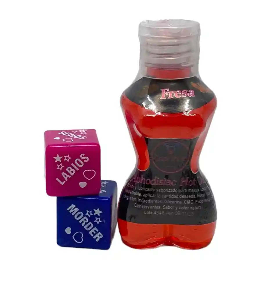 Aceite Comestible Caliente Para Sexo Oral+ Dados Eroticos *2