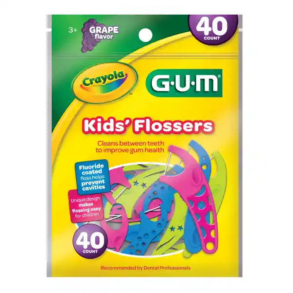 Gum Seda Dentalflossers Twistables Sabor Frutas X 40 Unidades