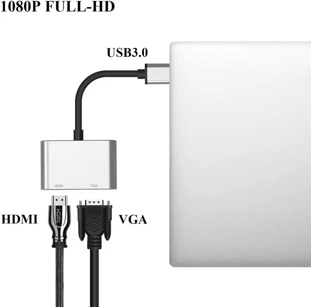 Cable Adaptador Usb 3.0 A Hdmi 1080p Premium Aluminio