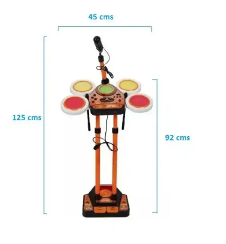 Batería Musical Digital Con Sonidos Reales Eléctrica