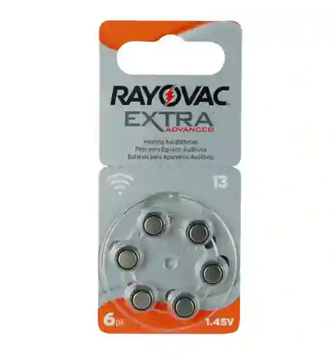 Pilas Para Audífono Rayovac Pr 13 Pack X6