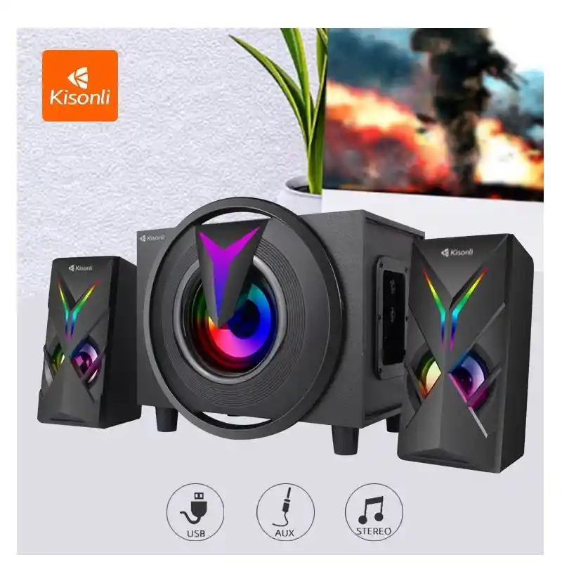 Mini Teatro En Casa Rgb Bluetooth Kisonli Tm-1000u