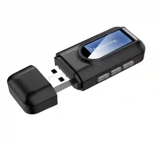 Transmisor Receptor Bluetooth Usb Con Pantalla V 5.0 Tv, Carro, Teatro Sonido