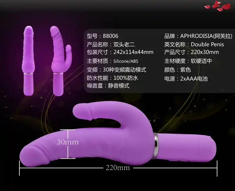 Vibrador Doble Pene Levina De 30 Modos De Funcionamiento