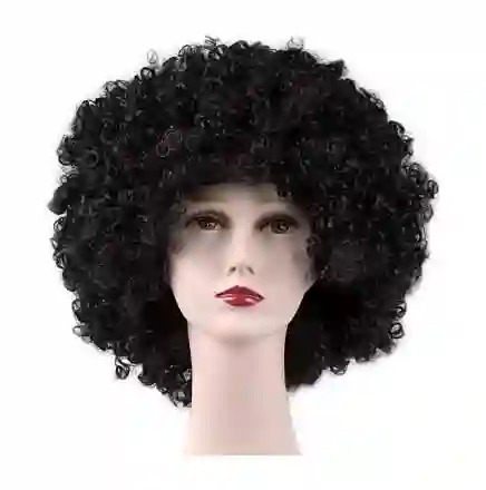 Peluca Afro Para Hora Loca, Halloween, Carnaval