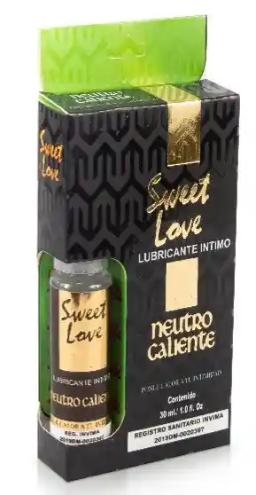 Lubricante Neutro Caliente Sweet Love 30ml Base De Agua