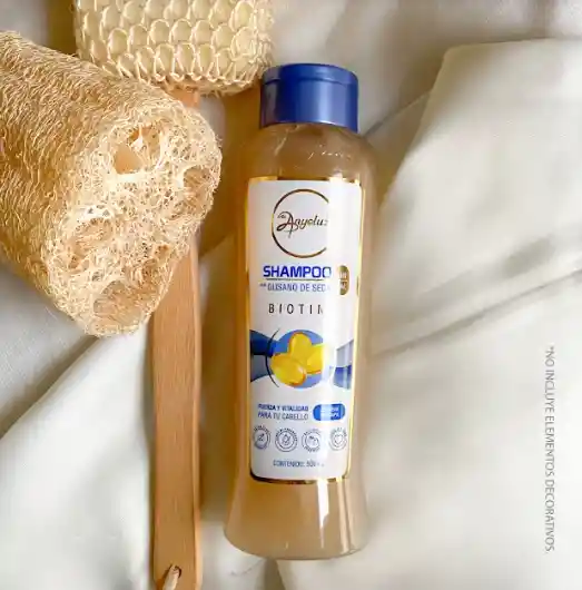 Shampoo Con Gusano De Seda Para Cabello Seco Anyeluz