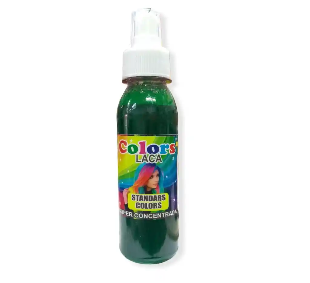 Laca Para Cabello Color Verde Oscuro X 120ml