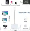 Adaptador Lightning A Hdmi Iphone Ipad Ipod Full Hd