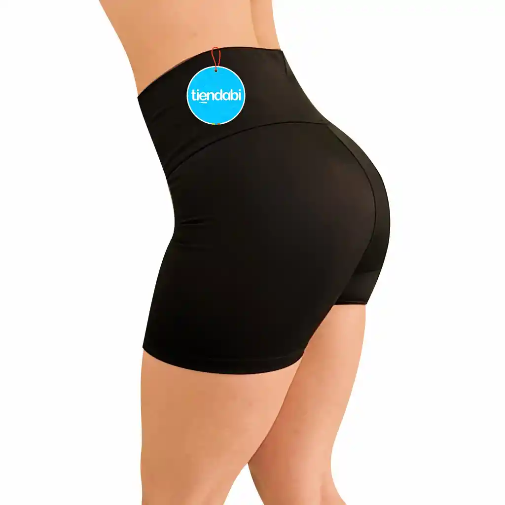 Leggins Deportivo Short Corto Lycra Power Negro