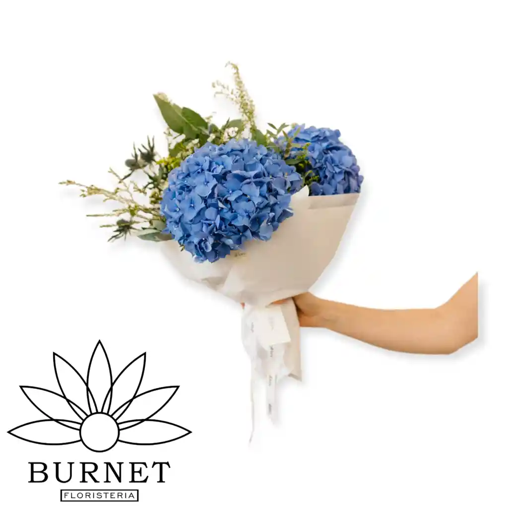 Ortencias Azules En Bouquet