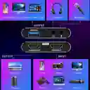 Capturador Video Y Audio Hdmi Usb Transmision En Vivo 60 Fps