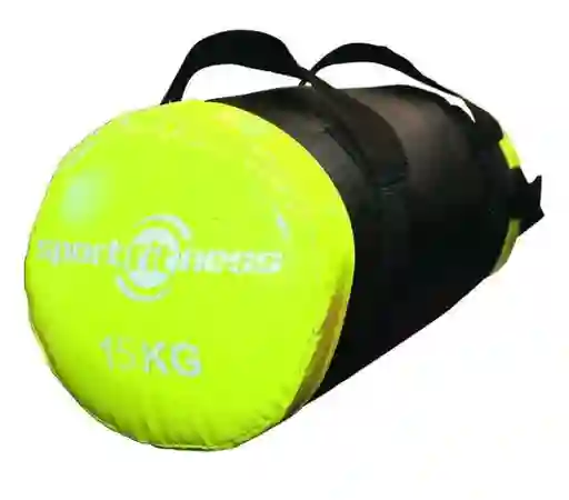 Bolsa De Poder 15kg Negro/amarillo Sportfitness