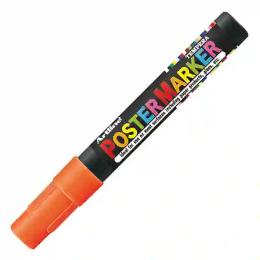 Poster Marker 4 Naranja Fluo