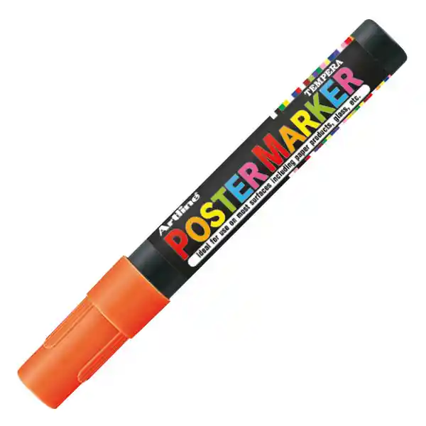 Poster Marker 4 Naranja Fluo