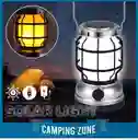 Lampara Recargable Solar Para Camping Portatil 260v