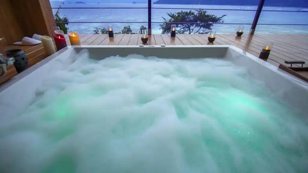 Espuma Jacuzzi Bañera Tina Baño Relajante