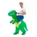 Disfraz De Dinosaurio Verde Inflable Montable Adulto Halloween