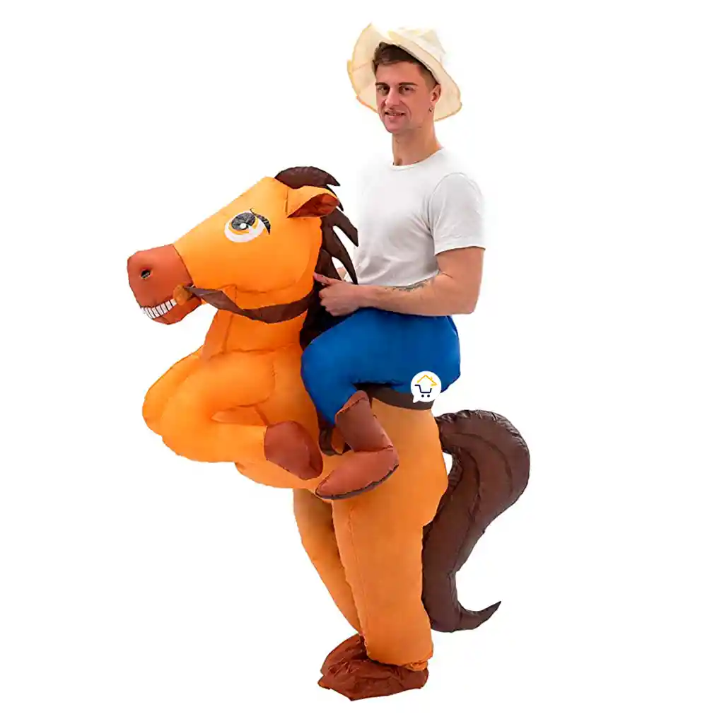 Disfraz Inflable Caballo Traje Montable Fiesta Disfraces