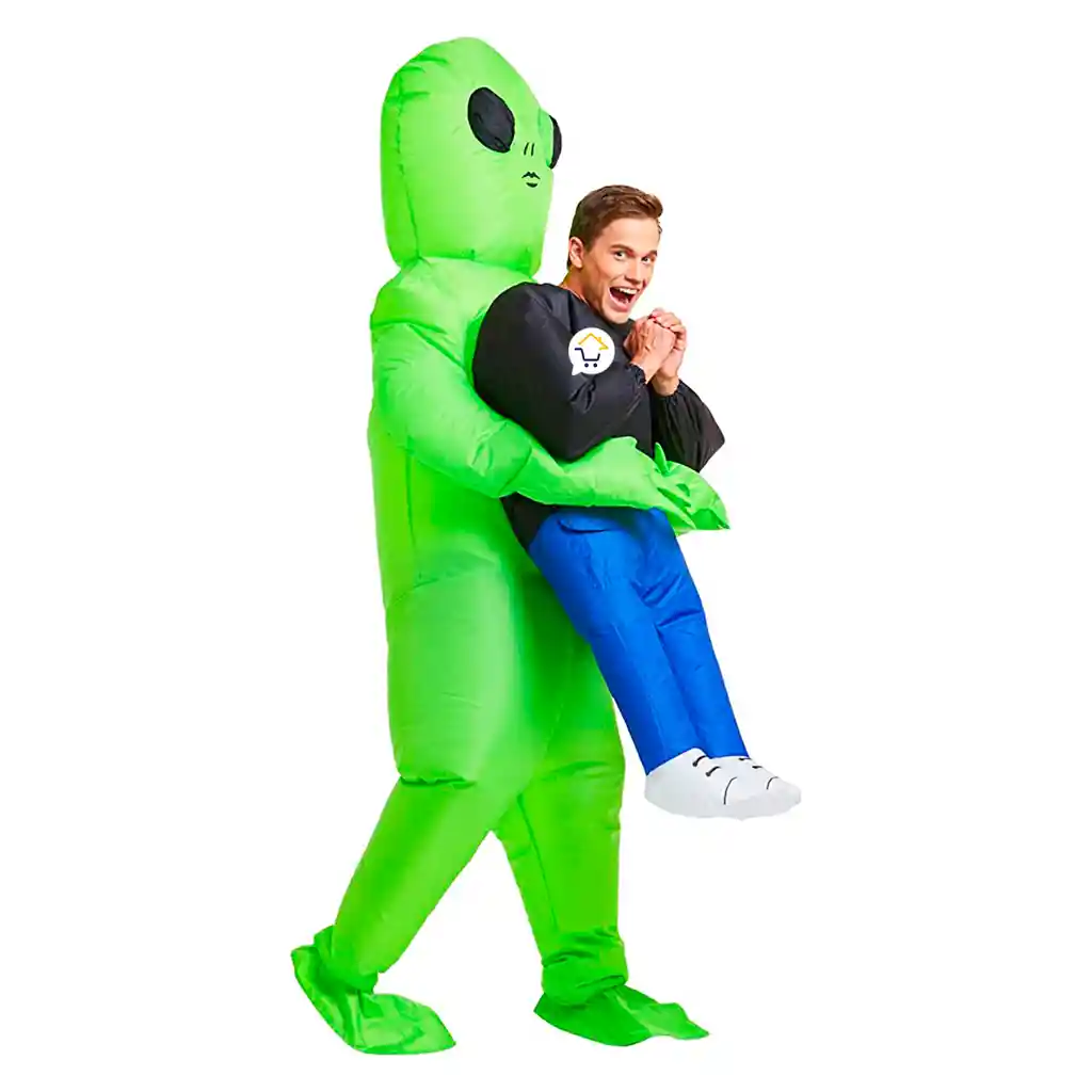 Disfraz Inflable Alíen Traje Extraterrestre Fiesta Disfraces