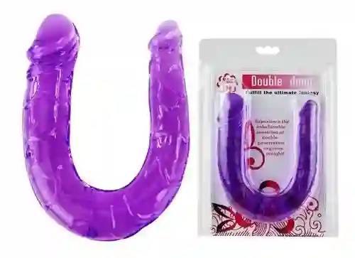 Dildo Doble Penetracion Consolador En U Doble Punta