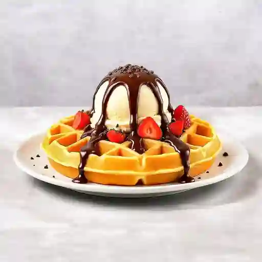 Bubble Waffle De Helado Clasico
