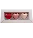 Caja De 3 Corazones De Chocolate