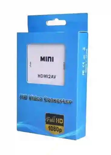 Convertidor Adaptador De Hdmi A Rca Video Version 1080p