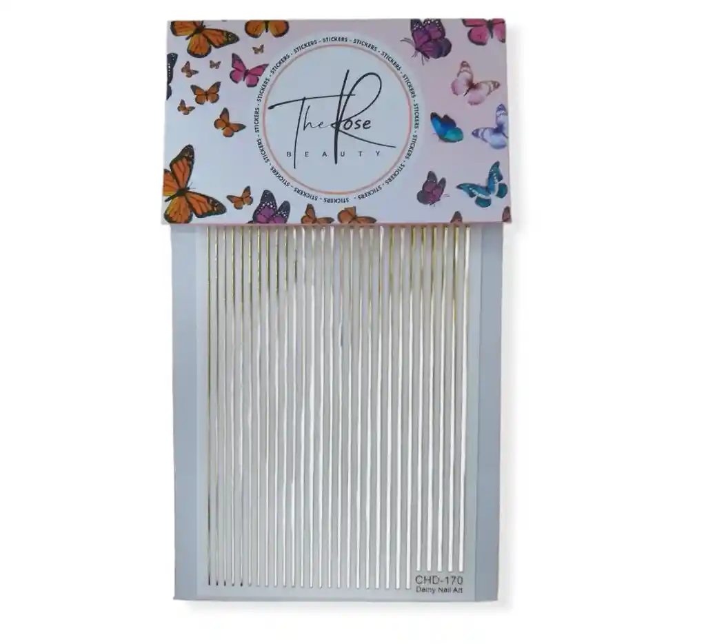 Cinta Decorativa Para Uñas Dorada