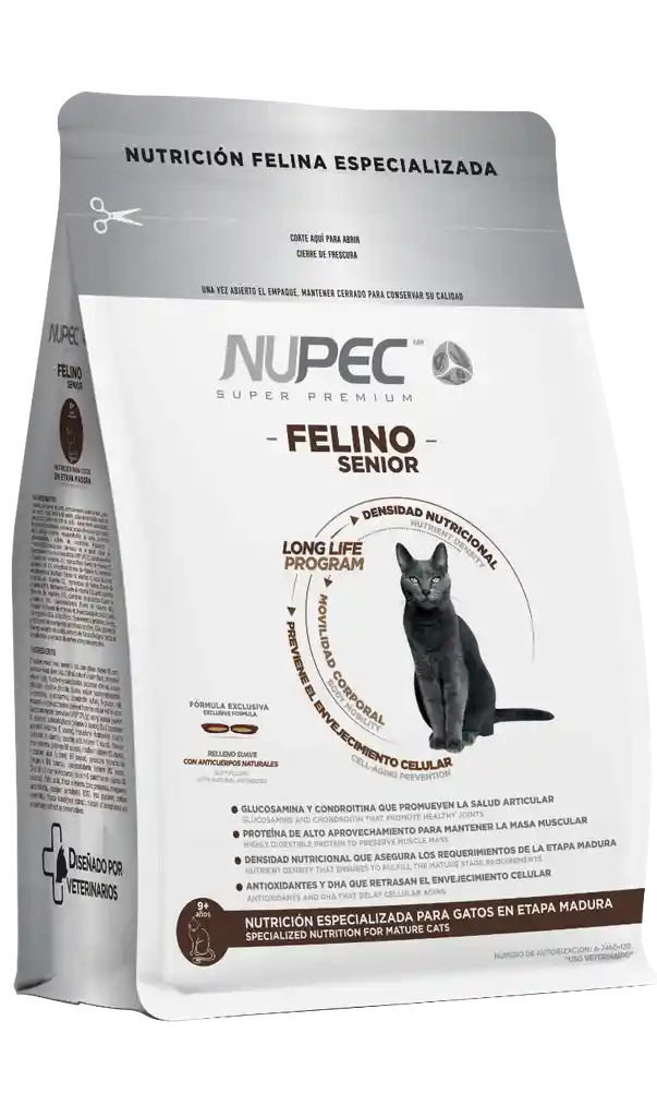 NUPEC felino senior alimento para gato 1.5kg