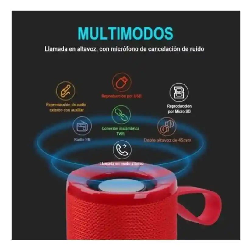 Parlante Inalambrico Sonido Potente Usb Bluetooth Original